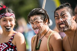 A picture depicting Māori culture, which is a very central part of life in New Zealand.